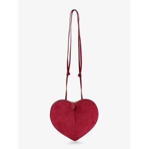 Alaia Women Le Coeur Suede Crossbody Bag